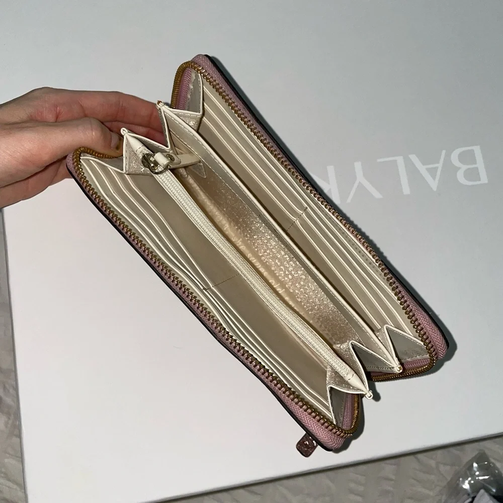 Kate‎ Spade New York Tinsel Smooth Glitter Large Wallet (Rose gold)